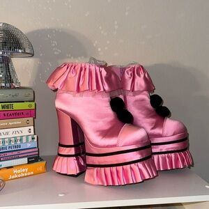 DOLLS KILL CLOWN PLATFORM HEELS SIZE 8
